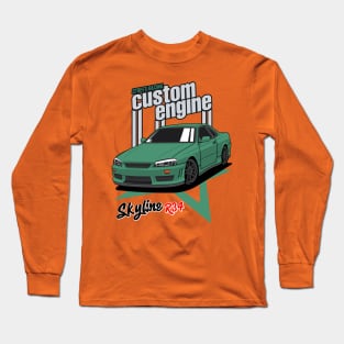 legend GTR R34 Custom Engine Long Sleeve T-Shirt